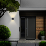 Solight LED kültéri fali lámpa Parma, 6W, 420lm, 3000K, fekete Előnézet 