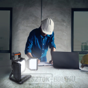 Solight LED reflektor 50W, hordozható, újratölthető, 5000lm, narancssárga-fekete Előnézet 