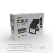 Solight LED napelemes reflektor szenzorral, 6W, 660lm, 3CCT, Li-ion, fekete náhled