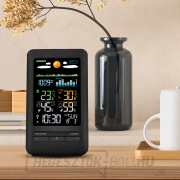 Solight időjárás állomás, színes LCD, beltéri/kültéri hőmérséklet és páratartalom, nyomás, RCC, fekete Előnézet 