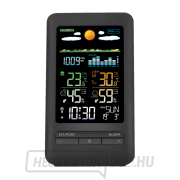 Solight időjárás állomás, színes LCD, beltéri/kültéri hőmérséklet és páratartalom, nyomás, RCC, fekete Előnézet 