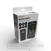 Solight időjárás állomás, színes LCD, beltéri/kültéri hőmérséklet és páratartalom, nyomás, RCC, fekete náhled