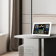 Solight időjárás állomás, extra nagy színes LCD, hőmérséklet, páratartalom, nyomás, RCC, USB töltés, fehér náhled