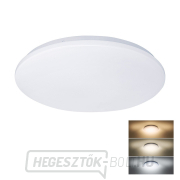 Solight LED mennyezeti lámpa Plain, 3CCT, 24W, 1920lm, 3000K, 4000K, 6000K, kerek, 38cm gallery main image