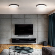 Solight LED világítás távirányítóval Estela Black, 36W, 2700lm, 30cm, színváltós, fényerő-szabályozható Előnézet 