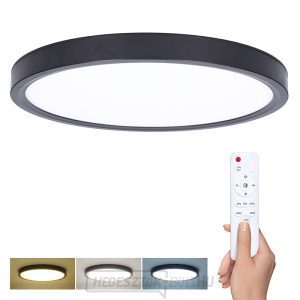 Solight LED világítás távirányítóval Estela Black, 36W, 2700lm, 30cm, színváltós, fényerő-szabályozható gallery main image