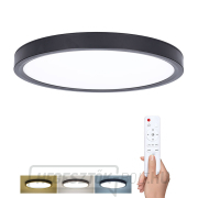 Solight LED világítás távirányítóval Estela Black, 60W, 4500lm, 50cm, színváltós, fényerő-szabályozható gallery main image