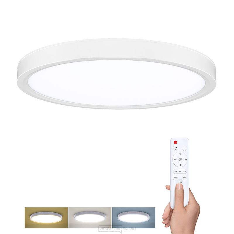 Solight LED világítás távirányítóval, Estela White, 60W, 4500lm, 50cm, színváltós, fényerő-szabályozható