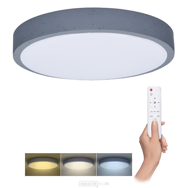 Solight LED világítás távirányítóval, szürke, 60W, 4200lm, 49cm, színváltós, fényerő-szabályozható