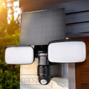 Solight LED napelemes világítás szenzorral, 9W, 850lm, 4000K, Li-ion, fekete Előnézet 