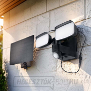 Solight LED napelemes világítás szenzorral, 9W, 850lm, 4000K, Li-ion, fekete Előnézet 