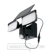 Solight LED napelemes világítás szenzorral, 9W, 850lm, 4000K, Li-ion, fekete náhled