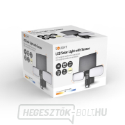 Solight LED napelemes világítás szenzorral, 9W, 850lm, 4000K, Li-ion, fekete náhled