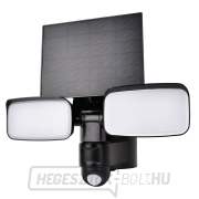 Solight LED napelemes világítás szenzorral, 9W, 850lm, 4000K, Li-ion, fekete gallery main image