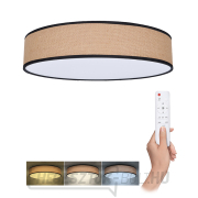 Solight LED világítás távirányítóval Brownie, 48W, 3360lm, 40cm, színváltós, fényerő-szabályozható gallery main image