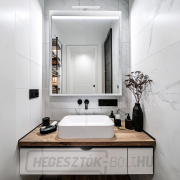 Solight LED fürdőszobai világítás a tükör fölé 3 az 1-ben, 7W, 455lm, 4000K, IP44, 40cm, króm Előnézet 