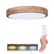 Solight LED világítás távirányítóval, Iron Oak, 48W, 3360lm, 40cm, színváltós, fényerő-szabályozható gallery main image