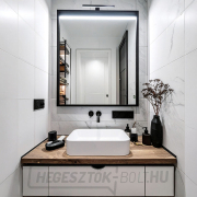 Solight LED fürdőszobai világítás a tükör fölé 3 az 1-ben, 7W, 455lm, 4000K, IP44, 40cm, fekete Előnézet 