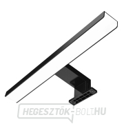 Solight LED fürdőszobai világítás a tükör fölé 3 az 1-ben, 7W, 455lm, 4000K, IP44, 40cm, fekete gallery main image