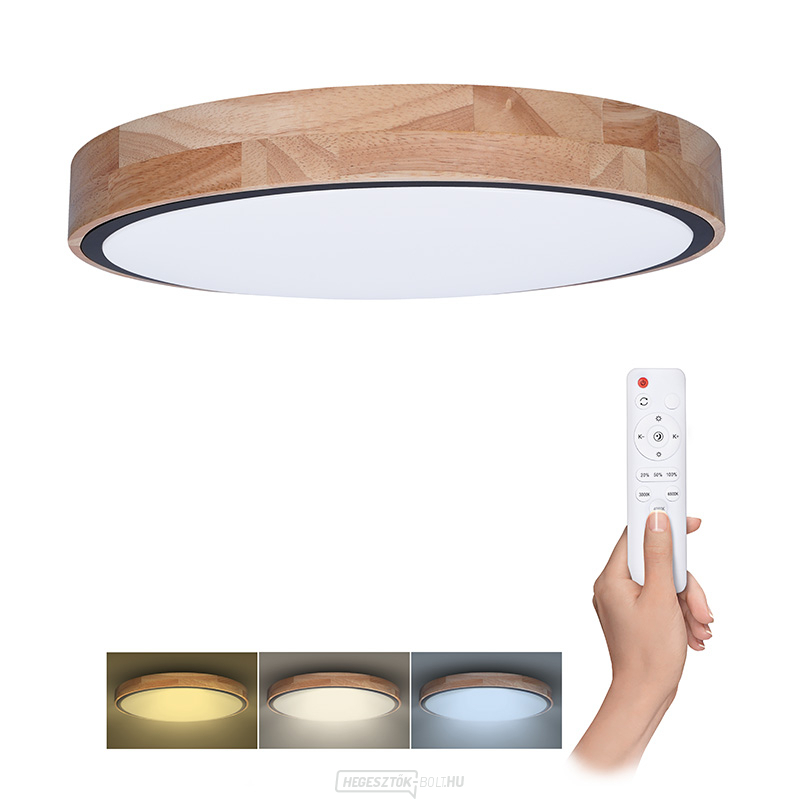 Solight LED világítás távirányítóval, Iron Oak, 60W, 4200lm, 51cm, színváltós, fényerő-szabályozható