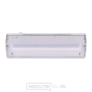 Solight LED vészvilágítás, 4W, 200lm, IP65, LiFePo4 1000mAh akkumulátor, öntesztelő gallery main image