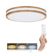 Solight LED világítás távirányítóval Woody, 48W, 3360lm, 38cm, színváltós, fényerőszabályozható gallery main image