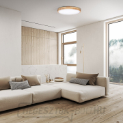 Solight LED világítás távirányítóval, tömör tölgyfa, 48W, 3360lm, 39cm, színváltós, fényerő-szabályozható Előnézet 