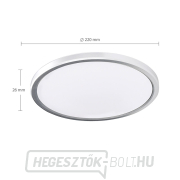 Solight LED világítás Acate nedvesség elleni védelemmel, IP54, 18W, 1620lm, 3CCT, 22cm, ezüst náhled