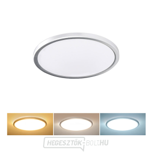 Solight LED világítás Acate nedvesség elleni védelemmel, IP54, 18W, 1620lm, 3CCT, 22cm, ezüst gallery main image