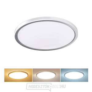Solight LED világítás Acate nedvesség elleni védelemmel, IP54, 24W, 2160lm, 3CCT, 30cm, ezüst gallery main image