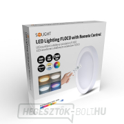Solight LED világítás távirányítóval Floco, 30W + 6W RGB, 2100lm, 40cm, színváltós, fényerő-szabályozható náhled