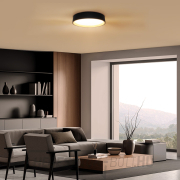 Solight LED világítás távirányítóval Larios Black, 48W, 3360lm, 39cm, színváltós, fényerőszabályozható Előnézet 