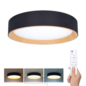 Solight LED világítás távirányítóval Larios Black, 48W, 3360lm, 39cm, színváltós, fényerőszabályozható gallery main image