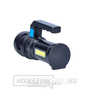 Újratölthető LED-es zseblámpa fogantyúval és oldalsó lámpával, 150+100lm, Li-ion náhled