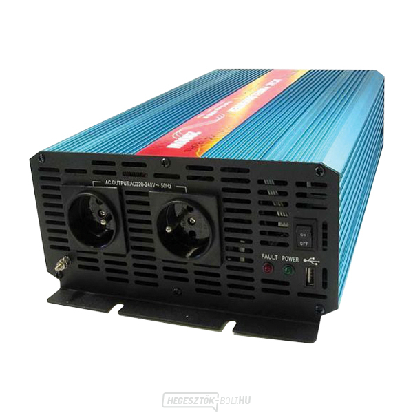 CARSPA P2000 feszültségváltó 12V/230V 2000W tiszta szinusz hullám gallery main image