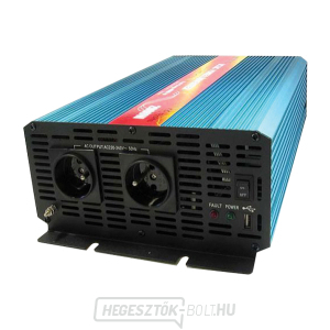 CARSPA P2000 feszültségváltó 12V/230V 2000W tiszta szinusz hullám gallery main image
