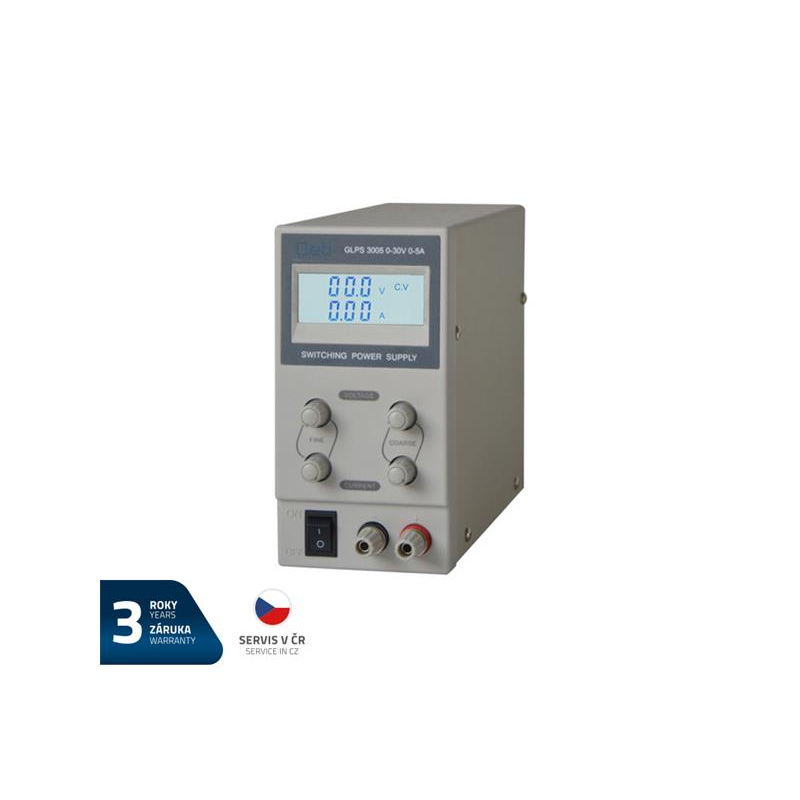 Laboratóriumi tápegység GETI GLPS 3005 0-30V/0-5A