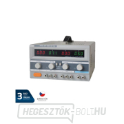 Laboratóriumi tápegység GETI GLPS 3005E 2x0-30V/0-5A+ (5V-3A) gallery main image