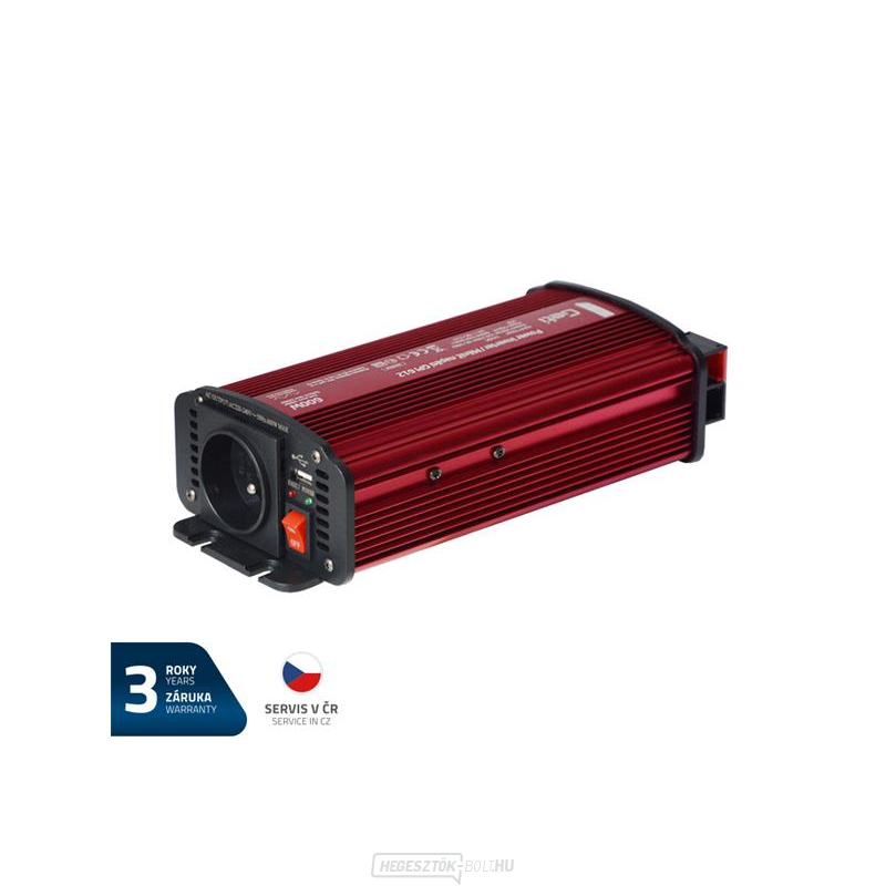 Feszültségátalakító GETI GPI 612 12V/230V 600W USB gallery main image