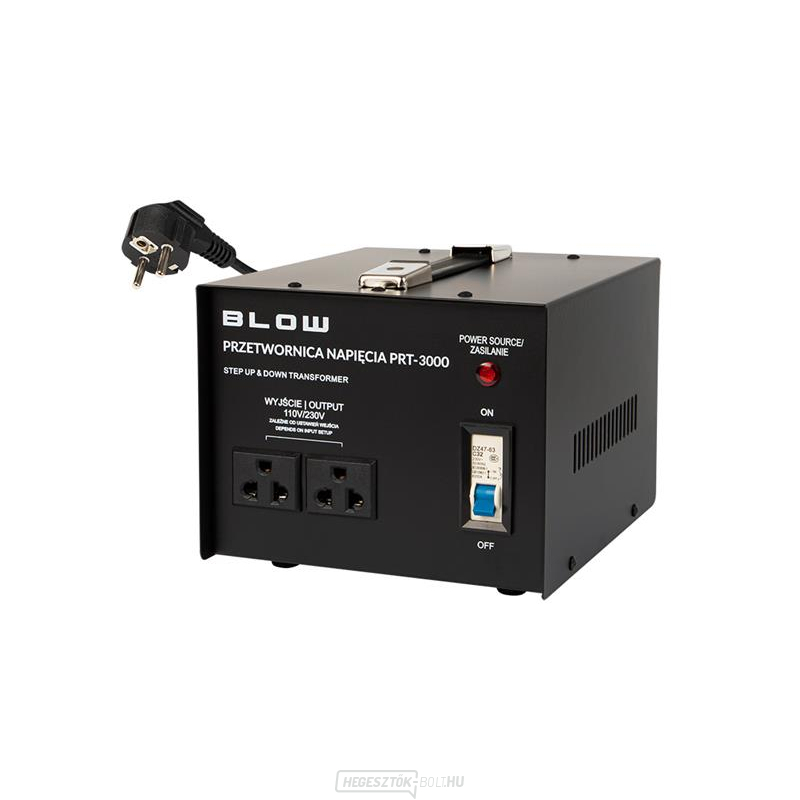 Feszültségváltó BLOW PRT-3000 230V/110V 3000W Feszültségváltó BLOW PRT-3000 230V/110V 3000W gallery main image