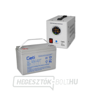 GETI GEP500 szinuszos 500W tartalék áramforrás + 100Ah akkumulátor gallery main image