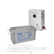 GETI GEP701 szinuszos 700W-os fali szünetmentes tápegység + 120Ah akkumulátor gallery main image