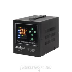 Tartalék tápegység REBEL POWER-800-LFP4 12V 230V 800VA 500W Fekete gallery main image