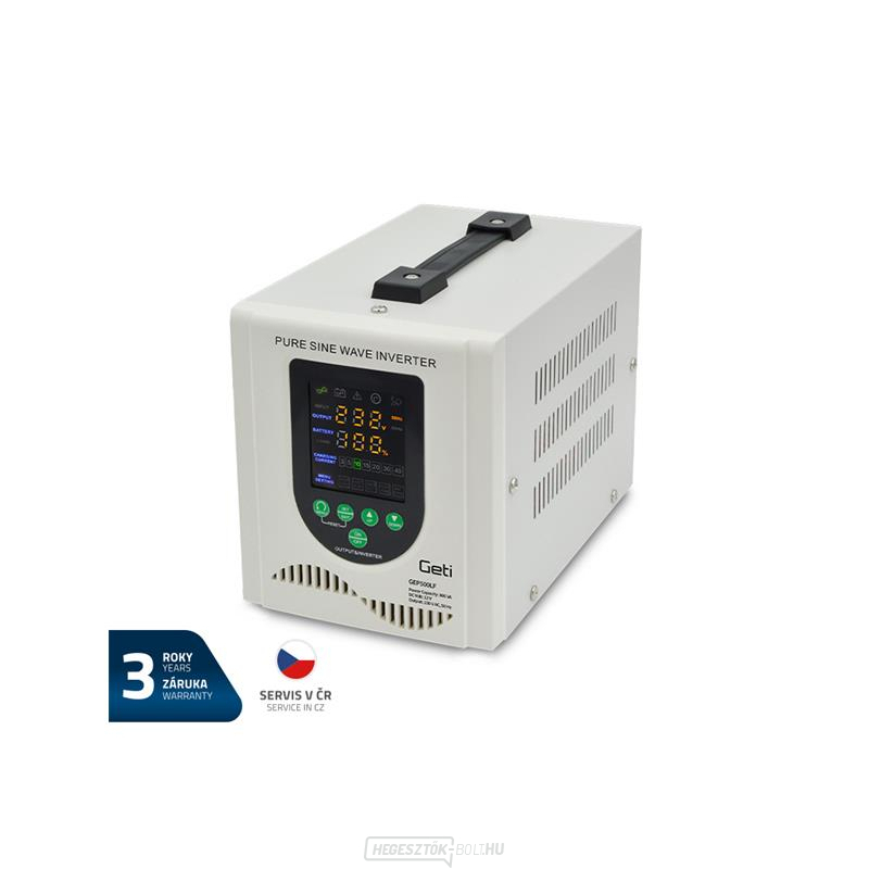 GETI GEP500LF szinuszos 500W (800VA) szünetmentes tápegység gallery main image