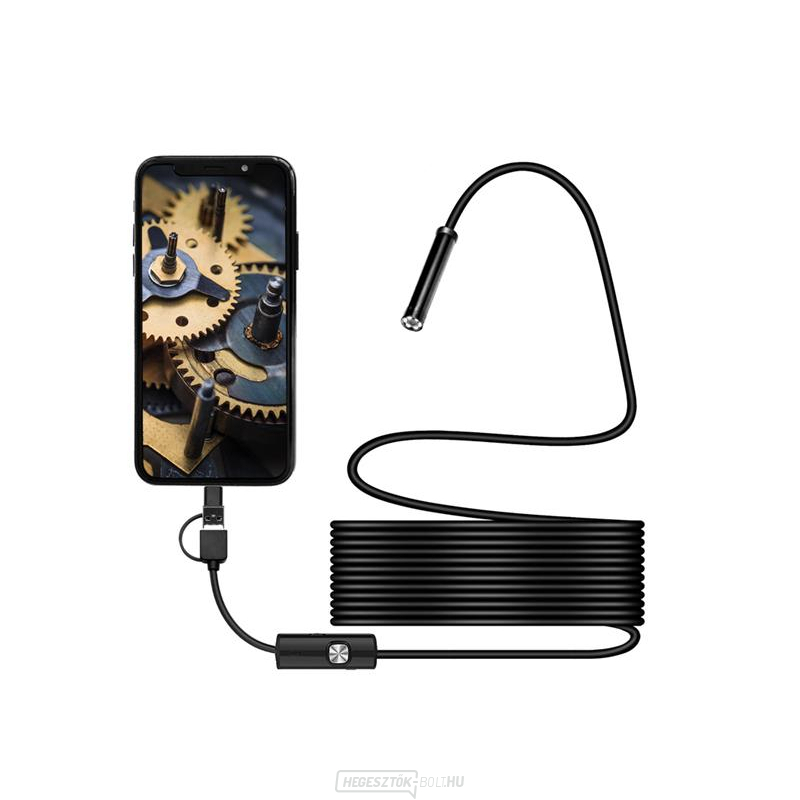 UNI endoszkóp kamera mobiltelefonhoz 5m gallery main image