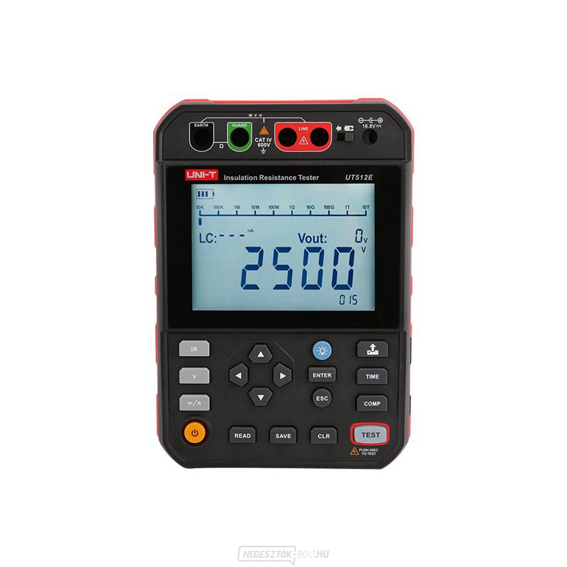 Szigetelési ellenállásmérő UNI-T UT512E gallery main image