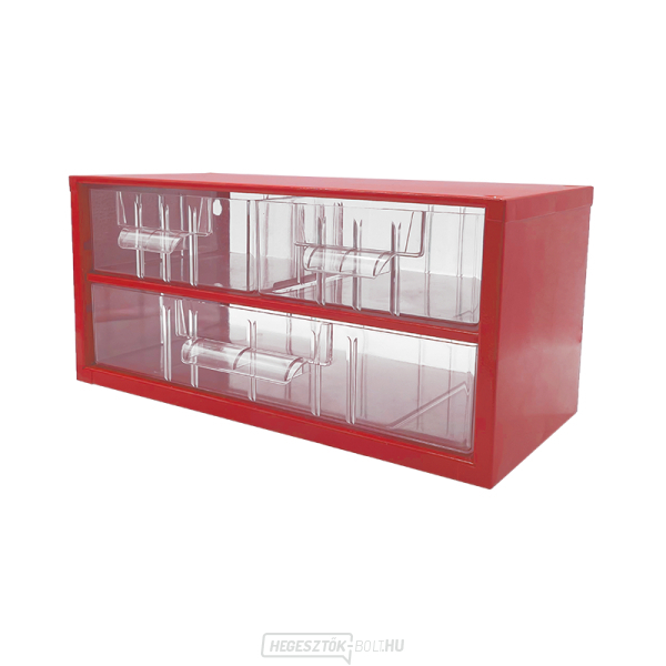 TOKOZ - Fiókos rendszerező 03/2M, 1L - RAL 3002 - Piros gallery main image