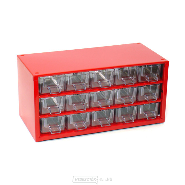 TOKOZ - Fiókrendszerező 03/15S - RAL 3002 - Piros gallery main image