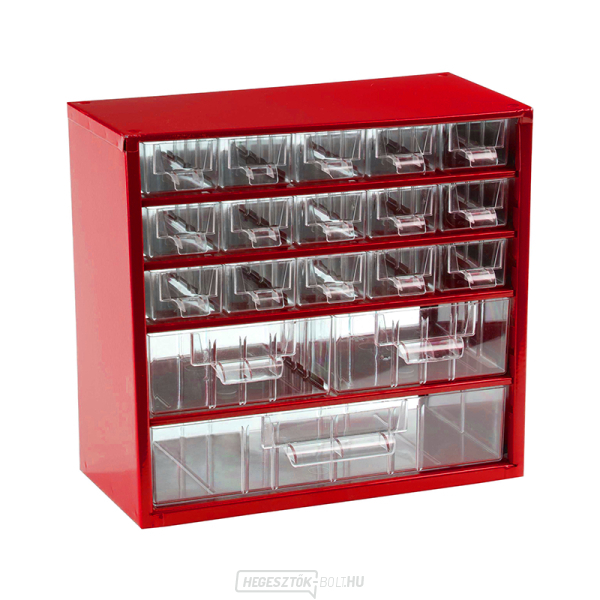 TOKOZ - Fiókos rendszerező 06/15S, 2M, 1L - RAL 3002 - Piros gallery main image