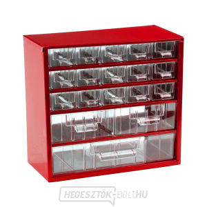 TOKOZ - Fiókos rendszerező 06/15S, 2M, 1L - RAL 3002 - Piros gallery main image